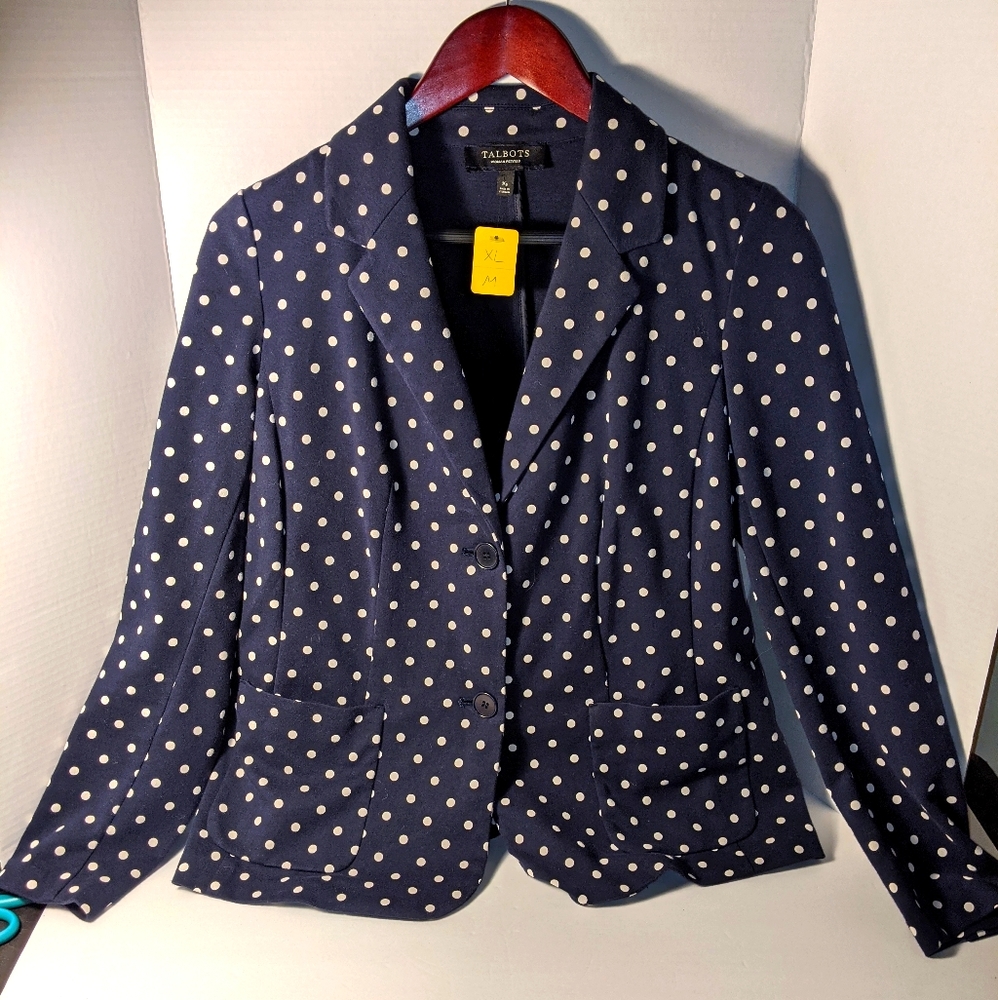 Talbots Polka Dot Blazer XP